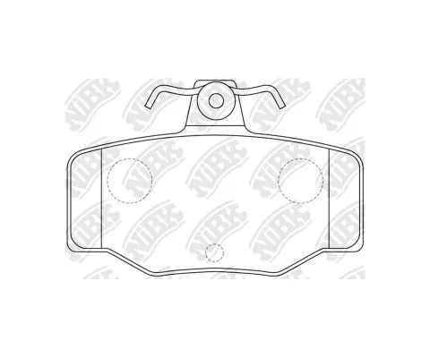 Тормозные колодки NiBK PN2214 (Nissan Almera Tino/Primera)