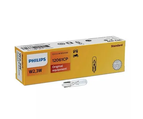Сигнальная лампа PHILIPS Vision W2,3W 12V 2.3W W2x4.6d, 1шт