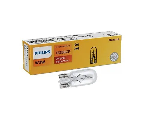 Сигнальная лампа PHILIPS Vision W3W 12V 2W W2,1x9.5d, 1шт