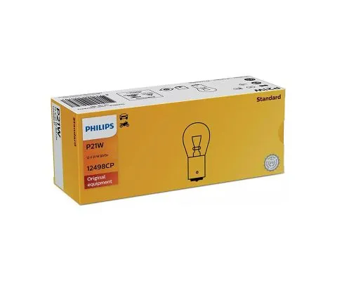 Сигнальная лампа PHILIPS Vision P21W 12V 21W BA15s, 1шт