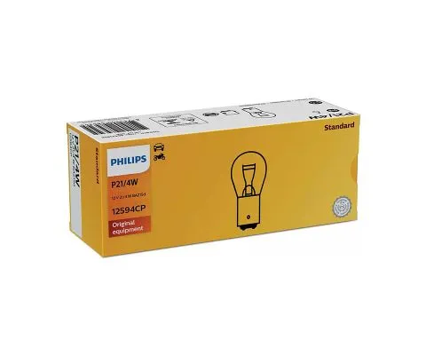 Сигнальная лампа PHILIPS Vision P21/4W 12V 21/4W BAZ15d, 1шт