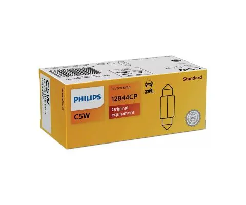 Лампа дополнительного освещения PHILIPS Vision C5W 12V 5W SV8.5-8, 1шт