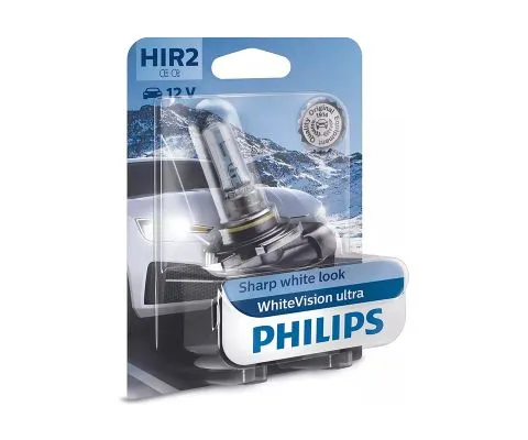 Лампа головного света PHILIPS WhiteVision Ultra HIR2 12V 55W PX22d, 1шт