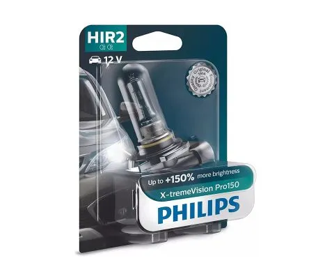 Лампа головного света PHILIPS X-tremeVision Pro150 HIR2 12V 55W PX22d, 1шт
