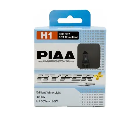 Лампа головного света PIAA Hyper Plus H1 12V 55W P14.5s, набор 2шт