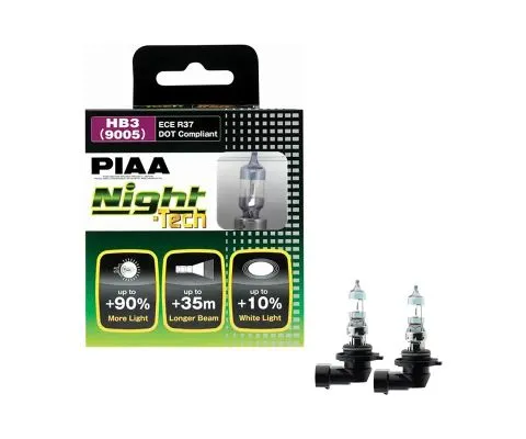 Лампа головного света PIAA Night Tech HB3 (9005) 12V 55W P20d, набор 2шт