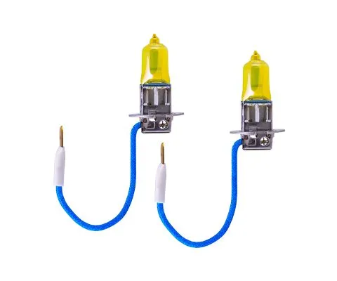 Лампа головного света PIAA Solar Yellow H3 12V 55W PK22s, набор 2шт