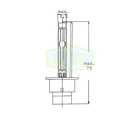 Лампа головного света TRIFA D2S Xenon 12V 35W P32d-2, 1шт