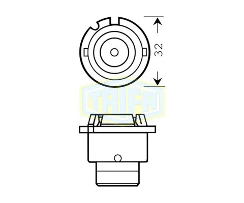 Лампа головного света TRIFA D2S Xenon 12V 35W P32d-2, 1шт