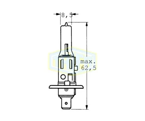 Лампа головного света TRIFA H1 24V 70W P14.5s, 1шт