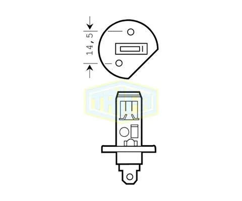 Лампа головного света TRIFA H1 24V 70W P14.5s, 1шт
