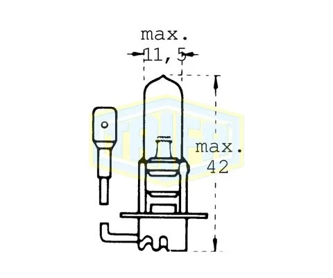 Лампа головного света TRIFA H3 12V 55W PK22s, 1шт