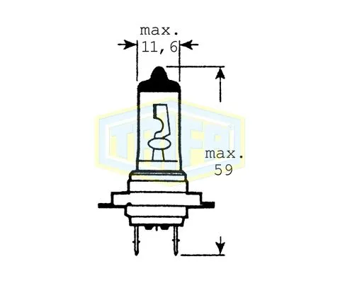 Лампа головного света TRIFA H7 Car-Day-Light 12V 55W PX26d, 1шт