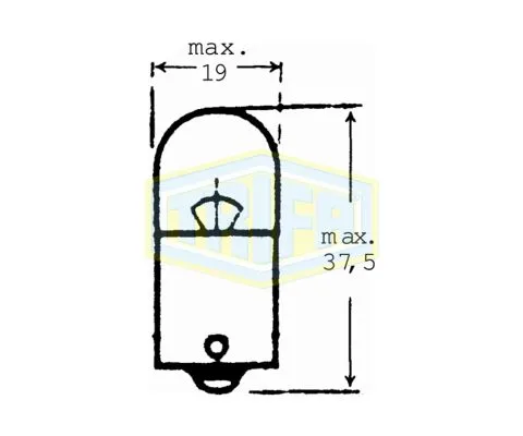 Лампа дополнительного освещения TRIFA R10W 12V 10W BA15s, 1шт