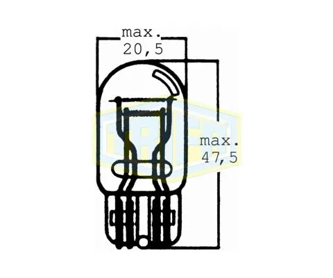 Лампа дополнительного освещения TRIFA W21/5W 12V 21/5W W3x16q, 1шт