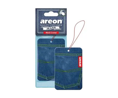 Ароматизатор AREON Jeans Black Crystal (Черный кристалл), 1шт