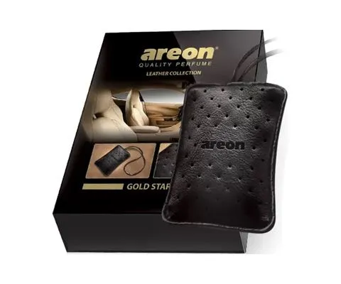 Ароматизатор AREON Leather Collection Gold Star (Золотая звезда), 1шт