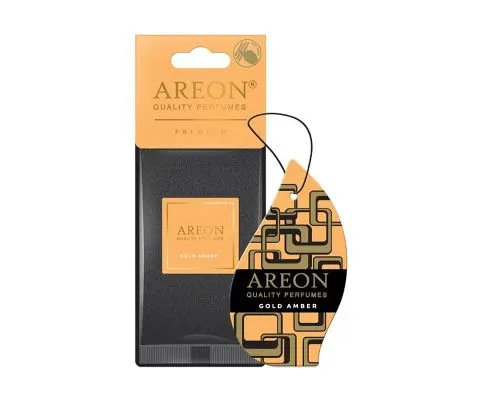 Ароматизатор AREON Premium Gold Amber (Золотой янтарь), 1шт