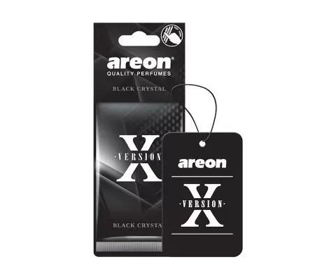 Ароматизатор AREON X Version Black Crystal (Черный кристалл), 1шт