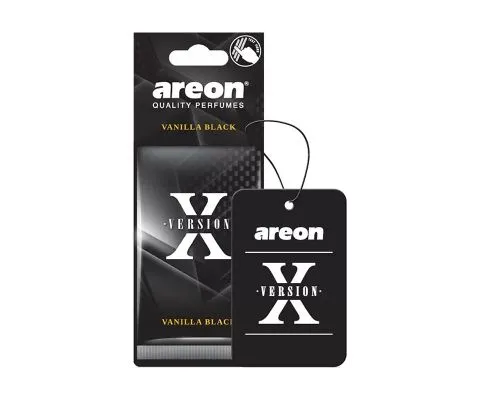 Ароматизатор AREON X Version Vanilla Black (Черная ваниль), 1шт