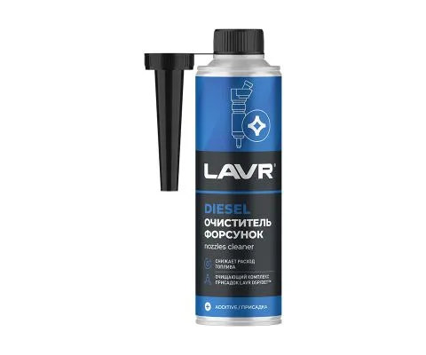 Очиститель форсунок LAVR присадка в дизельное топливо на 40-60 л, 310мл
