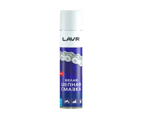 Цепная смазка LAVR Белая с PTFE, 400мл