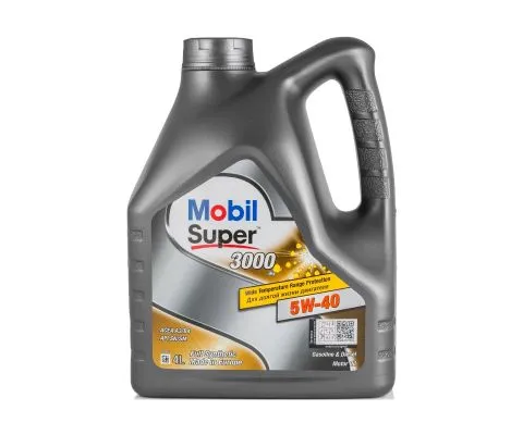 Моторное масло MOBIL Super 3000 X1 5W40, 4л