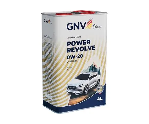 Моторное масло GNV Power Revolve 0W20, 4л