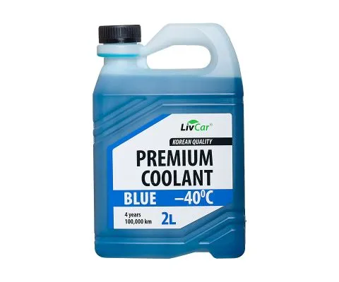 Антифриз LIVCAR Premium Coolant Blue (Голубой) -40°С, 2л