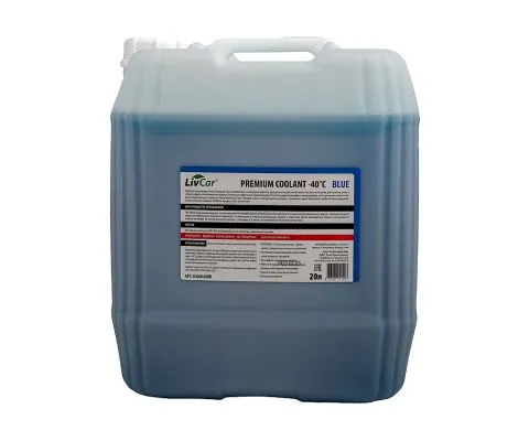 Антифриз LIVCAR Premium Coolant Blue (Голубой) -40°С, 1л на розлив