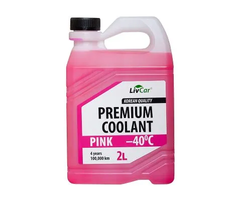 Антифриз LIVCAR Premium Coolant Pink (Розовый) -40°С, 2л