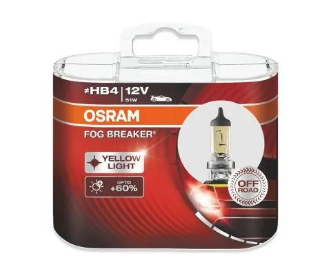Лампа головного света OSRAM Fog Breaker HB4 12V 51W P22d, набор 2шт