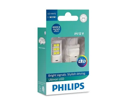 Сигнальная лампа PHILIPS Ultinon LED W32W 12V 2.5W WX3x16d, набор 2шт