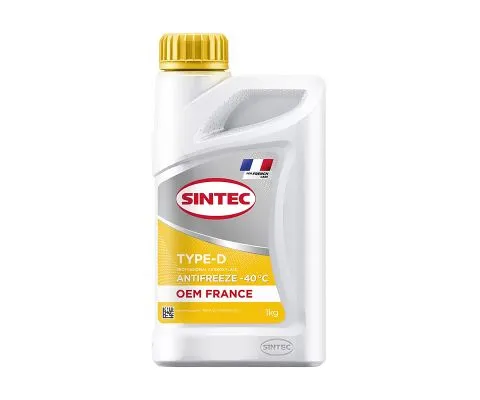 Антифриз SINTEC Antifreeze OEM France Type-D Yellow -40, 1кг