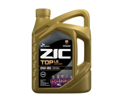 Моторное масло ZIC TOP LS 0W20, 4л