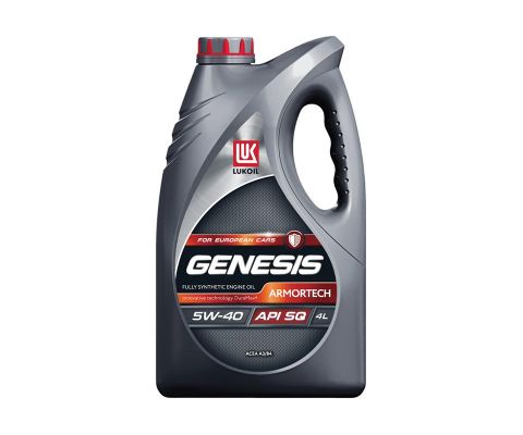 Моторное масло ЛУКОЙЛ Genesis Armortech 5W40, 4л