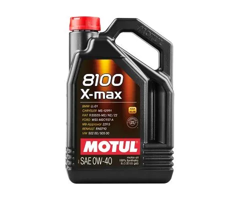 Моторное масло MOTUL 8100 X-Max 0W40, 5л
