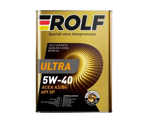 Моторное масло ROLF Ultra 5W40 A3/B4 SP, 4л