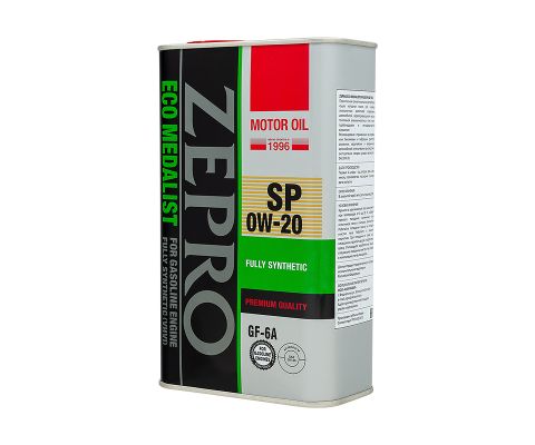 Моторное масло ZEPRO Eco Medalist 0W20 SP/GF-6A, 1л