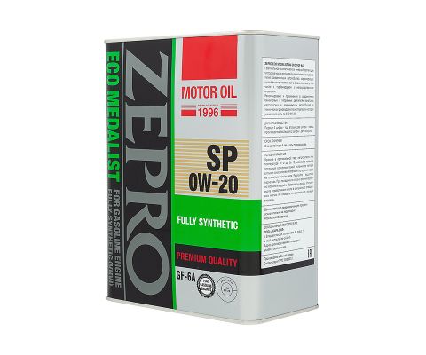 Моторное масло ZEPRO Eco Medalist 0W20 SP/GF-6A, 4л
