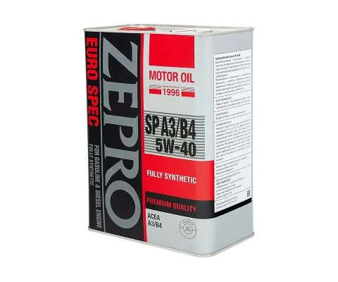 Моторное масло ZEPRO Euro Spec 5W40 SP A3/B4, 4л