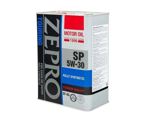 Моторное масло ZEPRO Touring 5W30 SP/GF-6A, 4л