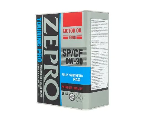 Моторное масло ZEPRO Touring PRO 0W30 SP/CF GF-6A, 4л