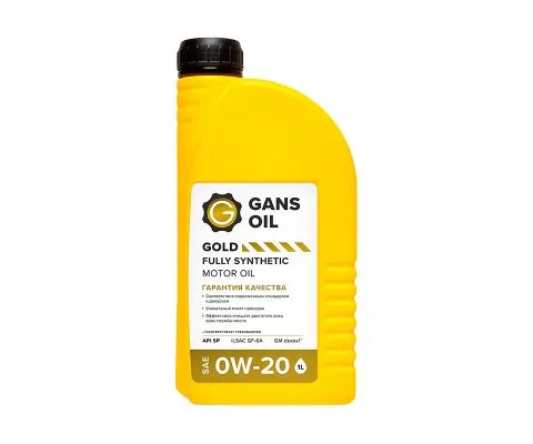 Моторное масло GANS OIL Gold 0W20, 1л