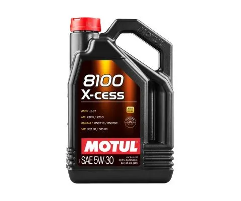 Моторное масло MOTUL 8100 X-Cess 5W30, 4л