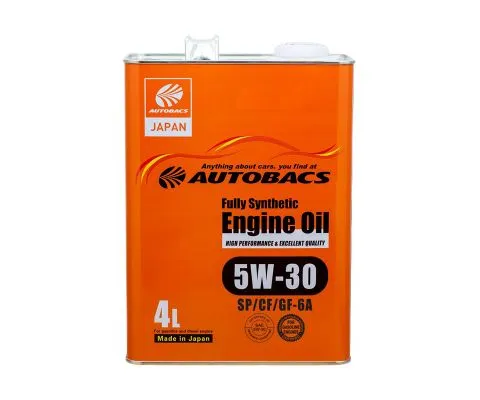 Моторное масло AUTOBACS Fully Synthetic 5W30 SP/CF/GF-6A, 4л