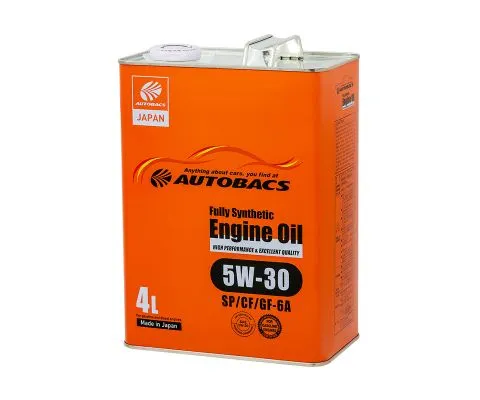 Моторное масло AUTOBACS Fully Synthetic 5W30 SP/CF/GF-6A, 4л