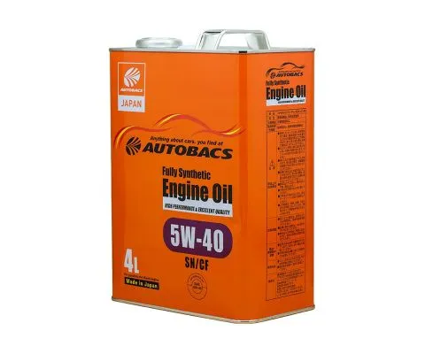 Моторное масло AUTOBACS Fully Synthetic 5W40 SN/CF, 4л