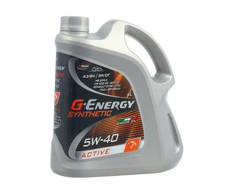Моторное масло G-ENERGY Synthetic Active 5W40 SN/CF, 4л