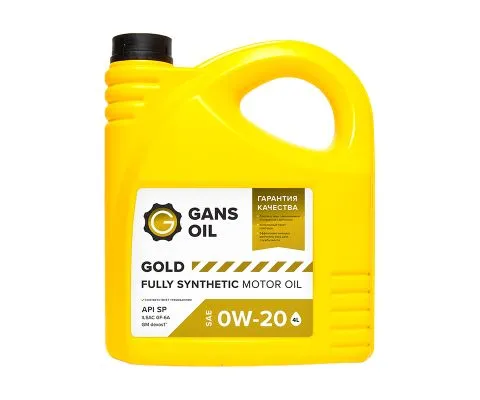 Моторное масло GANS OIL Gold 0W20, 4л
